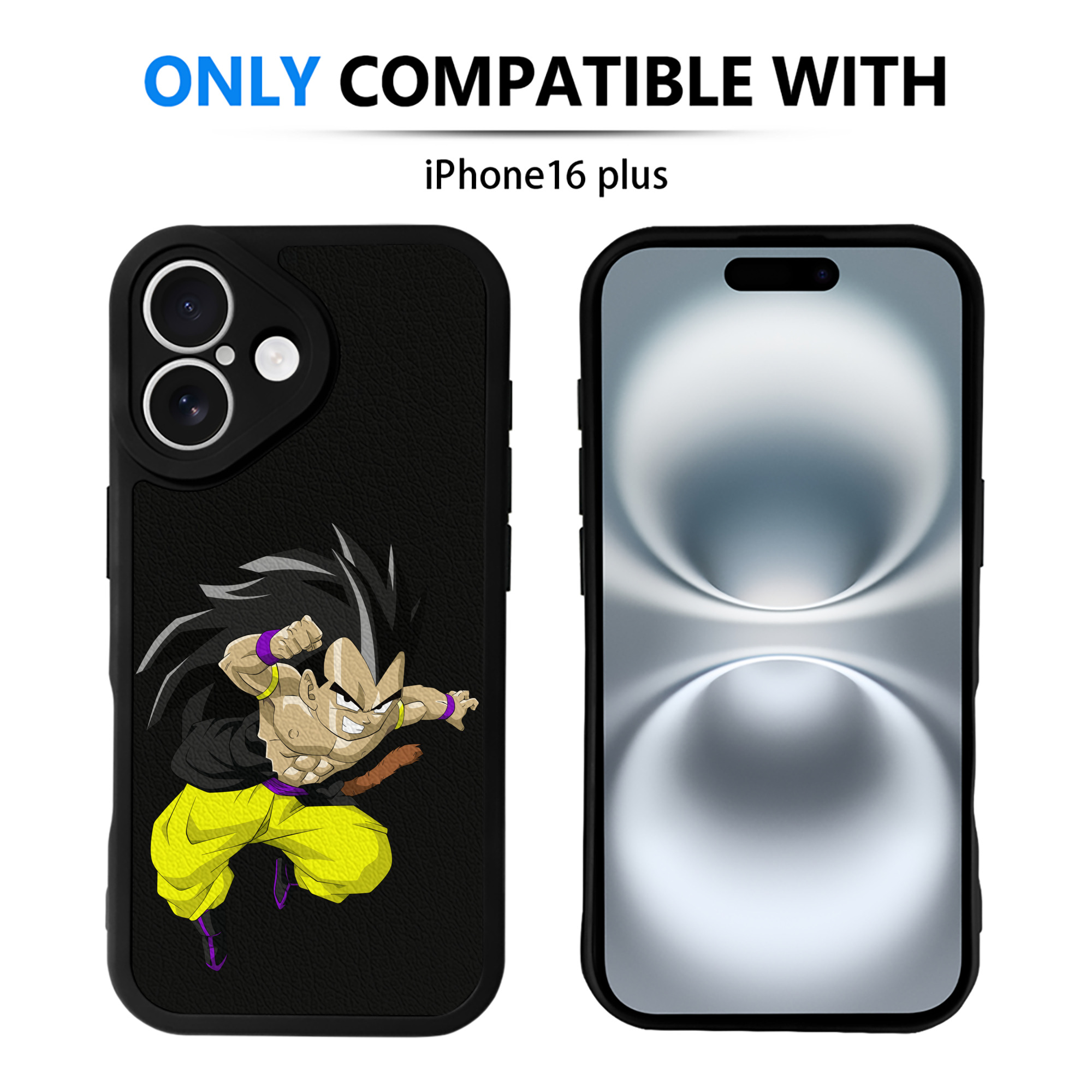 （画像用） ドラゴンボール ベジータ四世（Bejīta Yonsei）DRAGON BALL Vegeta IV 【iPhone 16シリーズ対応】シリコンスマホケース（レザー調） 材質：シリコン